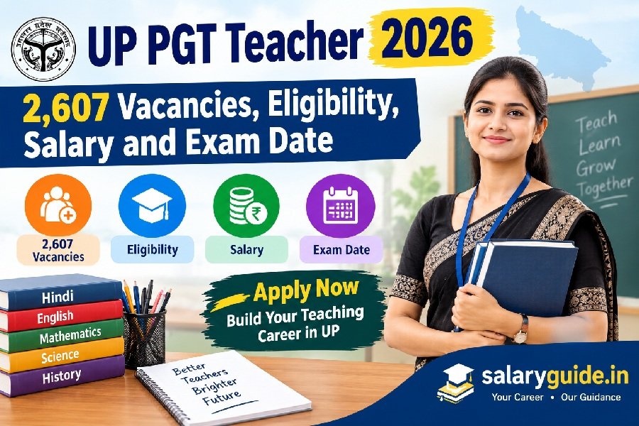 UP PGT Teacher 2026: 2,607 Vacancies, Eligibility, Salary and Exam Date