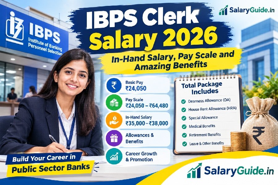 IBPS Clerk Salary 2026: In-Hand Salary, Pay Scale and Amazing Benefits